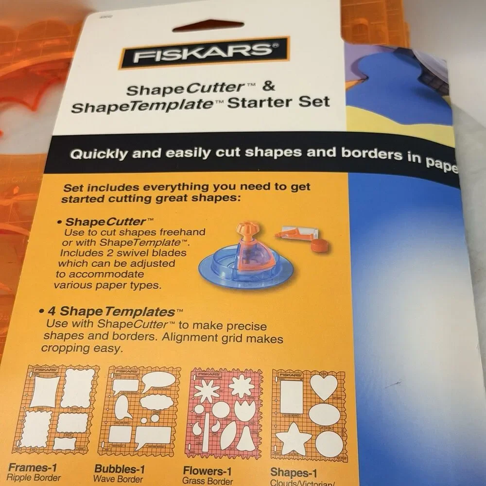 Fiskars ShapeCutter Scrapbooking Tool Lot 6 ShapeTemplates Borders Flowers Craft